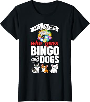 Dog Bingo Game Player Caller Card Board Balls T-Shirt for Women