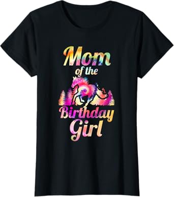 Mum of the Birthday Girl Horse T-Shirt
