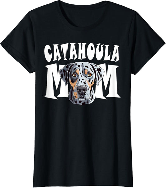 Catahoula Leopard Dog Mom Cute Dog Mother T-Shirt