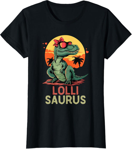 LolliSaurus Dino Dinosaur Lolli-Saurus T-Rex Funny Trex T-Shirt