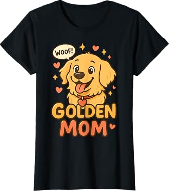 Golden Retriever Mom For Women Golden Retriever Mom T-Shirt