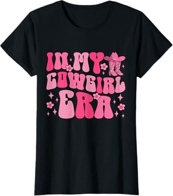 Funny In My Cowgirl Era Cool Groovy Retro Western T-Shirt