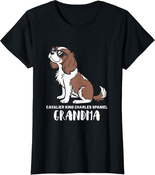 Cavalier King Charles Spaniel Dog Owner Grandma T-Shirt