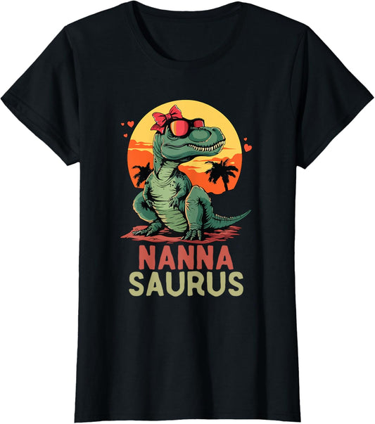 NannaSaurus Dino Dinosaur Nanna-Saurus T-Rex Funny Trex T-Shirt