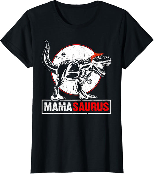 Mamasaurus T Rex Dinosaur Funny Mama Saurus Mother's Family T-Shirt