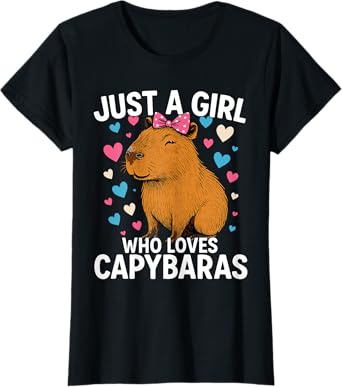 Capybara Just a Girl who loves Capybaras T-Shirt