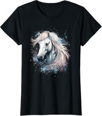 Horse Clothing For Women And Girls Colorful Horse T-Shirt