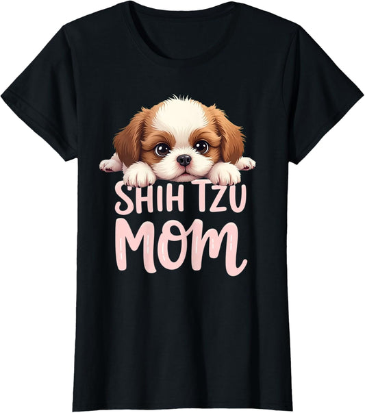 Shih Tzu Mom Dog Shih Tzu Mama Cute Puppy T-Shirt