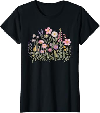 Watercolor Anti Trump Floral Democrat President Liberal T-Shirt