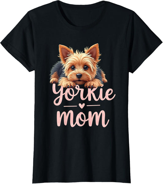 Yorkshire Terrier Mom Dog Yorkie Mama Cute Puppy T-Shirt