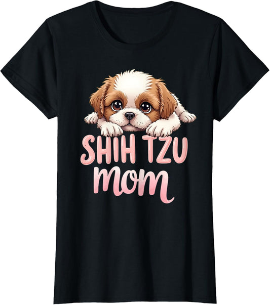 Shih Tzu Mom Dog Shih Tzu Mama Cute Puppy T-Shirt