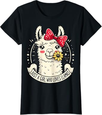 Just a Girl who loves Llamas T-Shirt