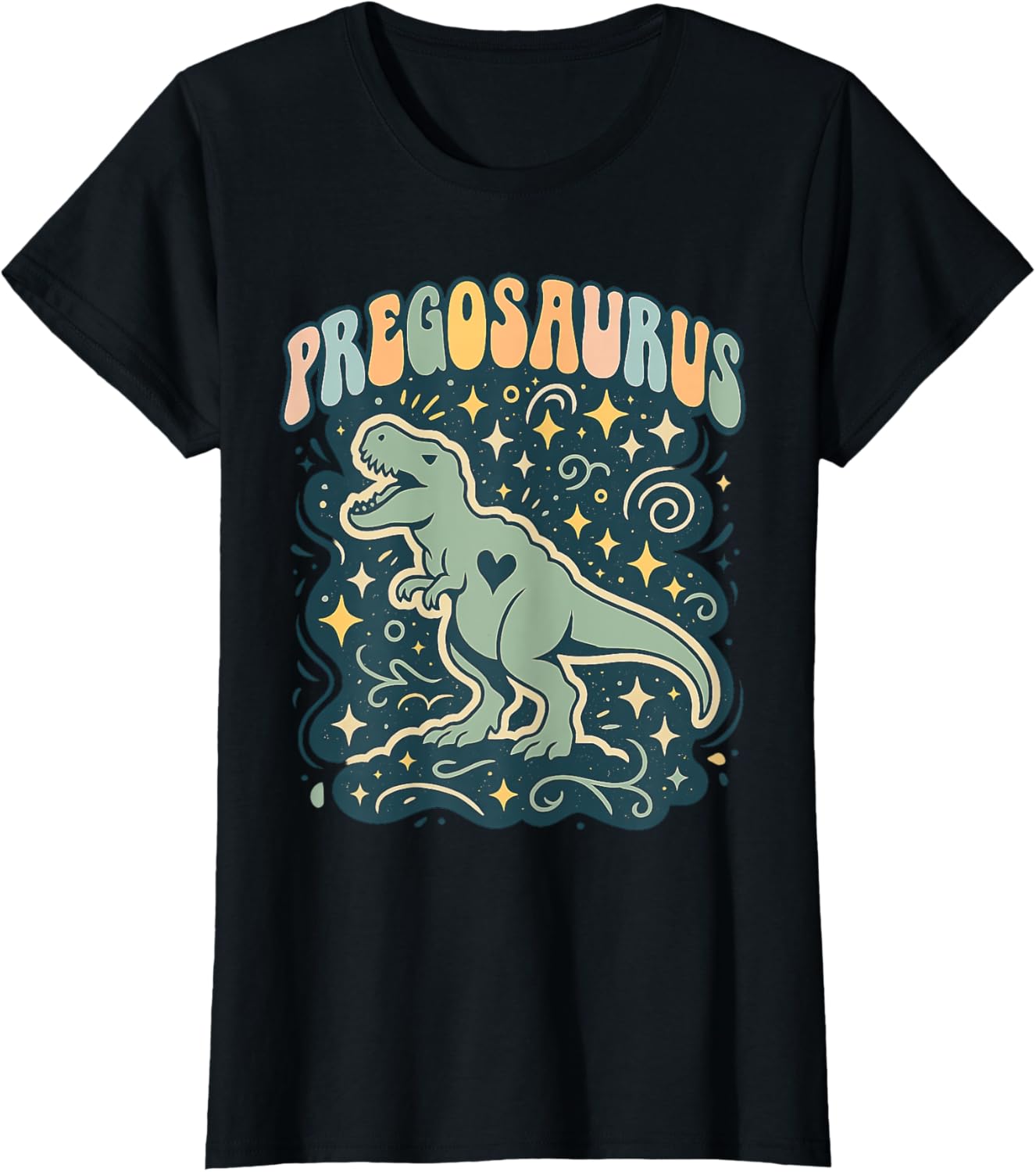 Pregosaurus Funny Graphic for Future Mom And Dinosaur Lovers T-Shirt