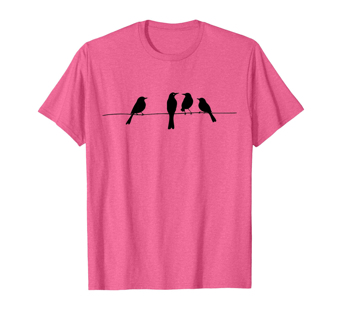 Minimalistic Birds On A Wire Outfit Bird and Animal Lovers T-Shirt