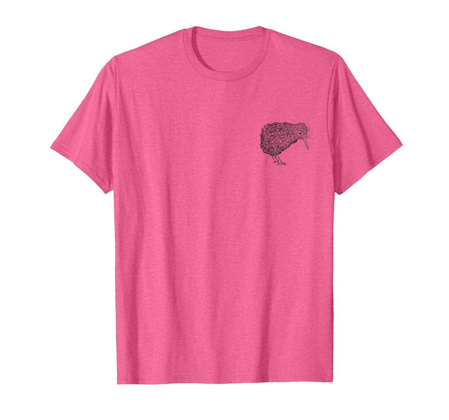 Kiwi Bird Pocket New Zealand Sketch Wildlife Nature Birding T-Shirt