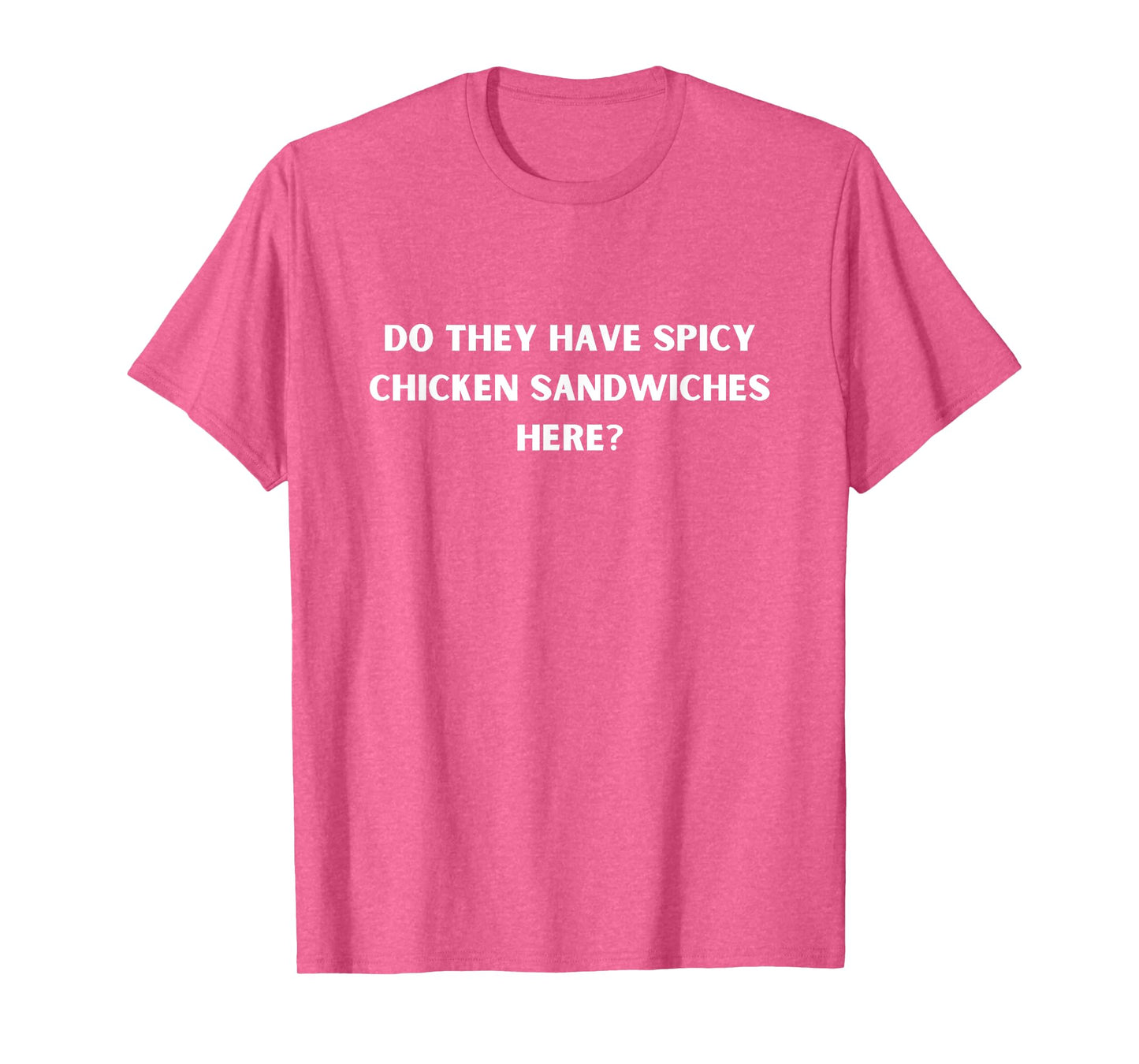 Red Funny Spicy Chicken Sandwich Lover's T-Shirt