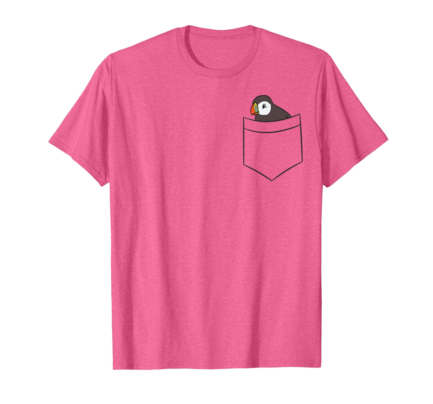 Puffin In The Pocket Seabird Iceland Pocket Puffin T-Shirt