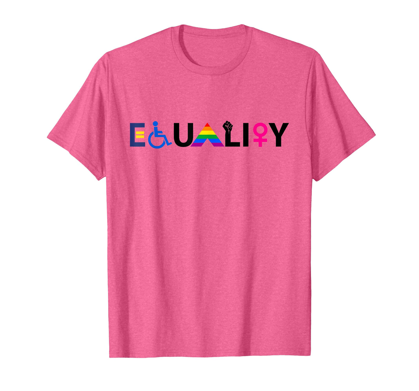 "EQUALITY" Equal Rights LGBTQ Ally Unity Pride Feminist T-Shirt