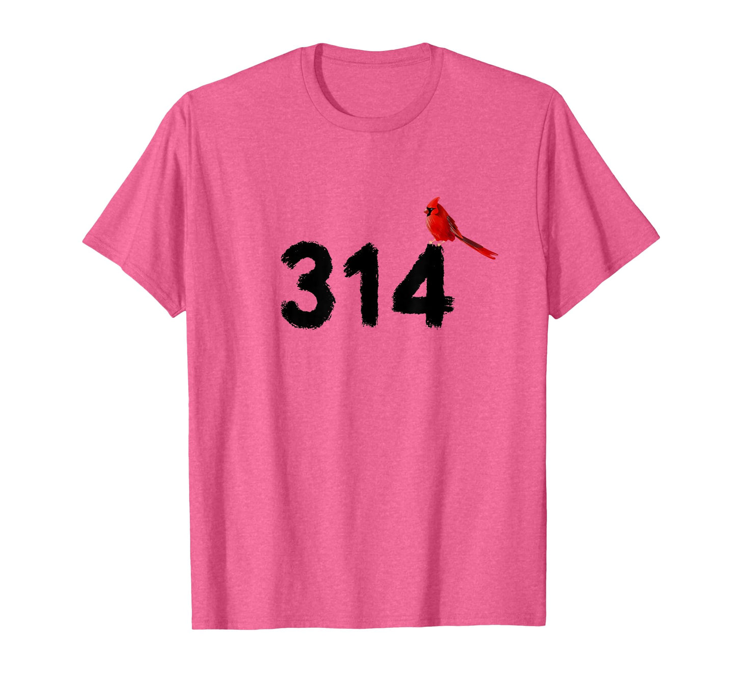 GGT 314 Saint Louis MO Red Bird Cardinal STL Area Code T-Shirt