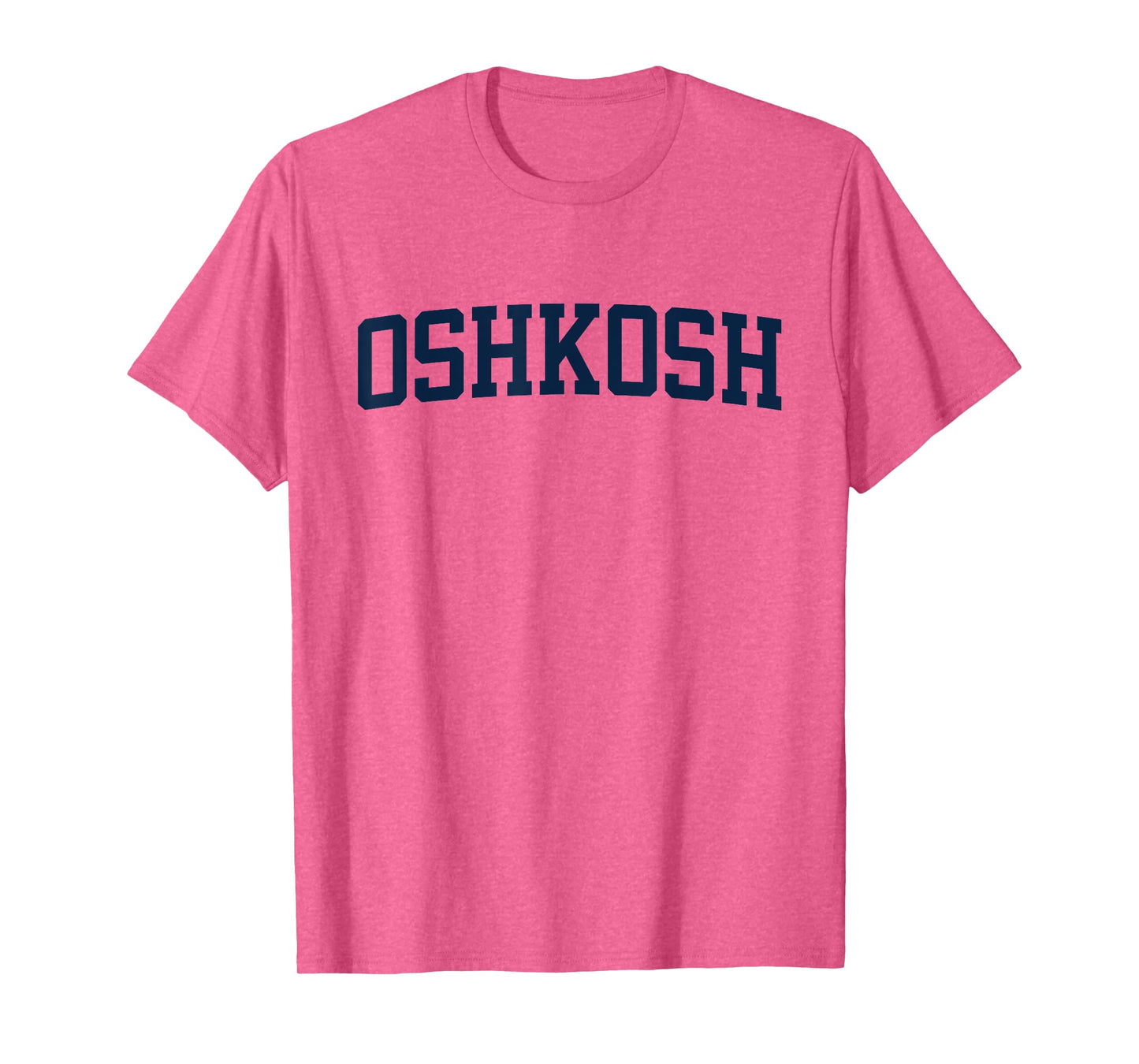 Oshkosh Wisconsin Collegiate Style Varsity Block Letter T-Shirt