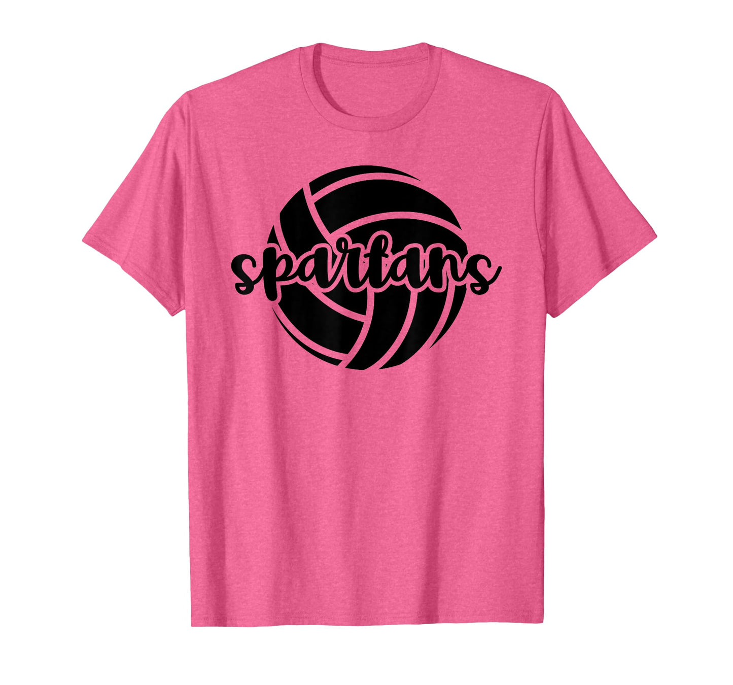 Spartans Volleyball Team Mascot School Spirit Game Night T-Shirt