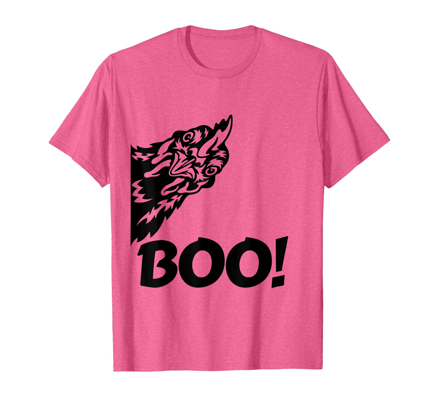 Boo! | Funny Hen Hiding Peekaboo Scary Halloween Chicken T-Shirt