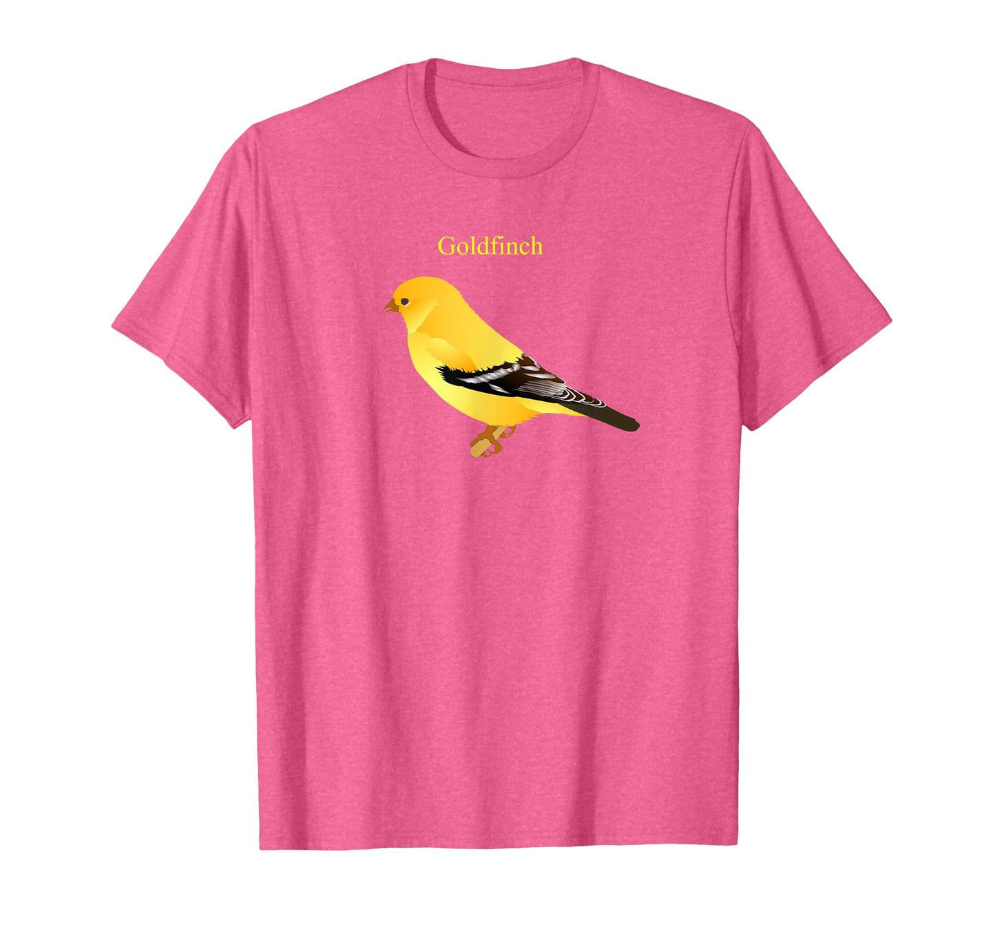 Goldfinch Songbird T-shirt Cute Yellow Bird Art T-Shirt