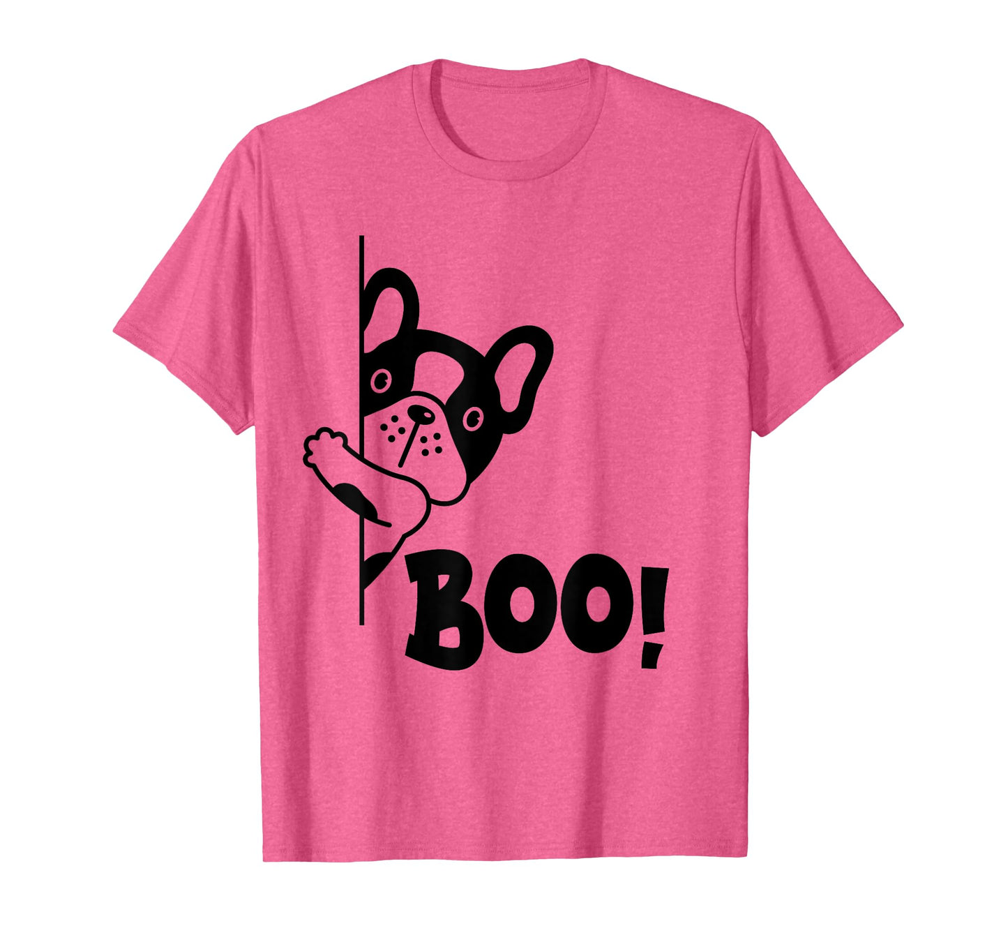 Boo! | Funny Hiding Peekaboo Scary Halloween French Bulldog Men Women Kids T-Shirt