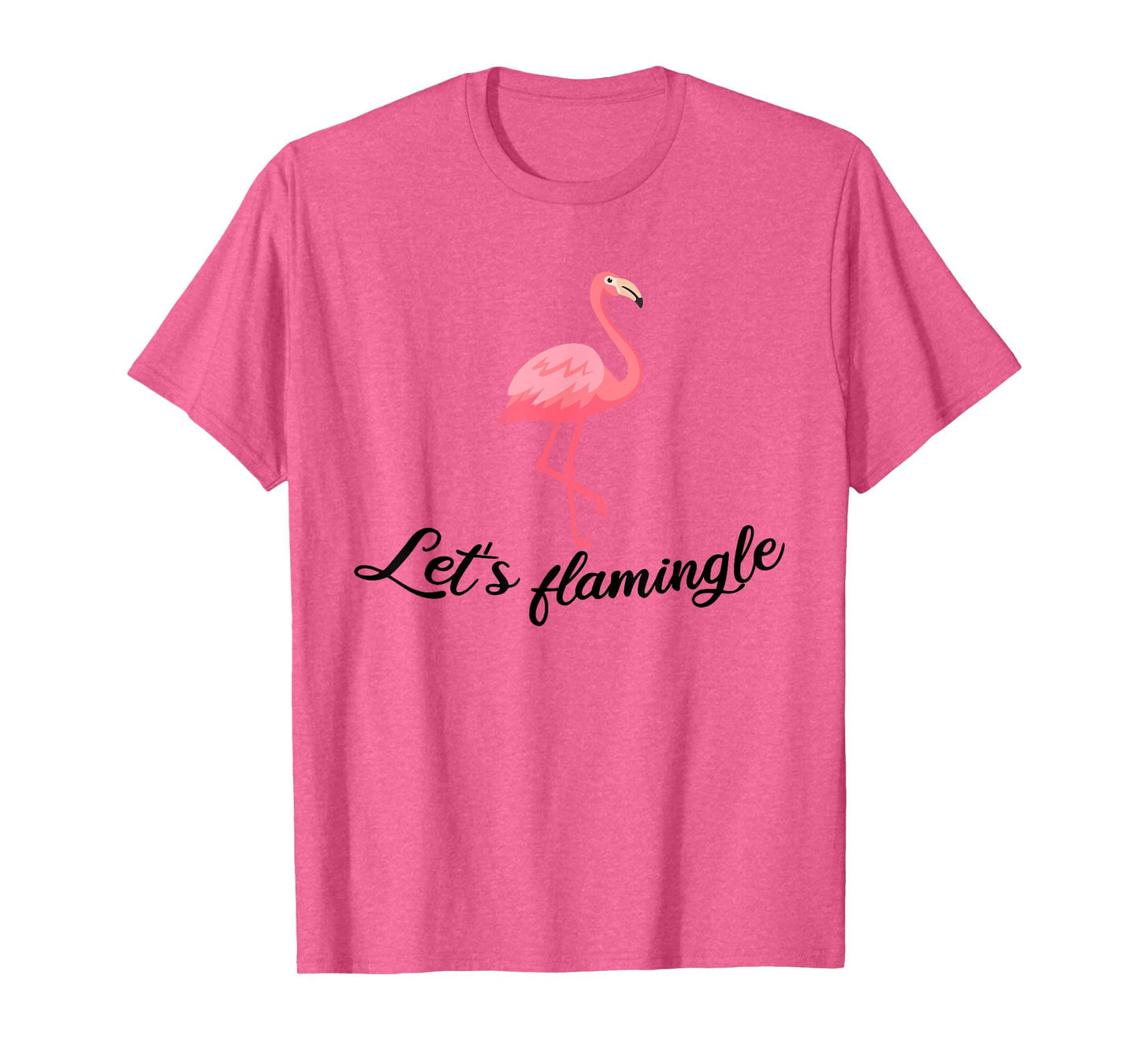Let's flamingle Tshirt Funny Tropical Flamingo Bird T-Shirt