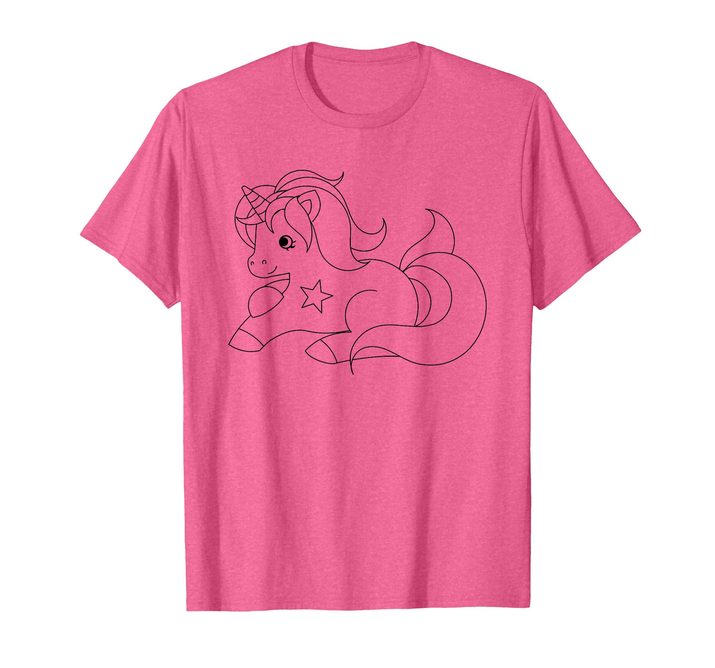 Paint and color your own unicorn party T-shirt