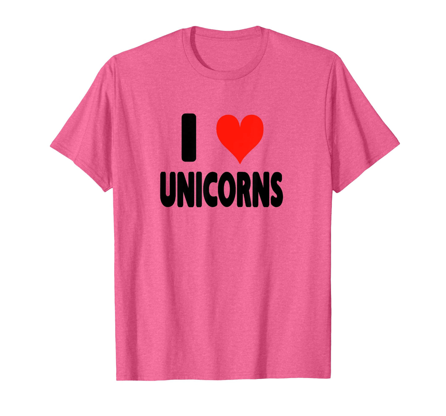 I Love Unicorns - Heart T-Shirt