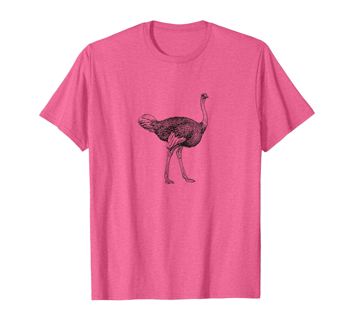 Vintage Ostrich Graphic T-Shirt Funny Ostrich Hipster Tee