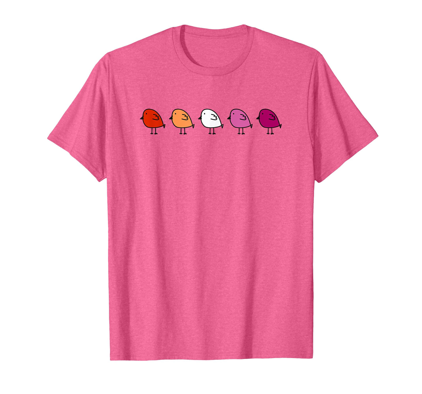 LGBT Lesbian Pride Subtle Lesbian Pride Flag Birds T-Shirt