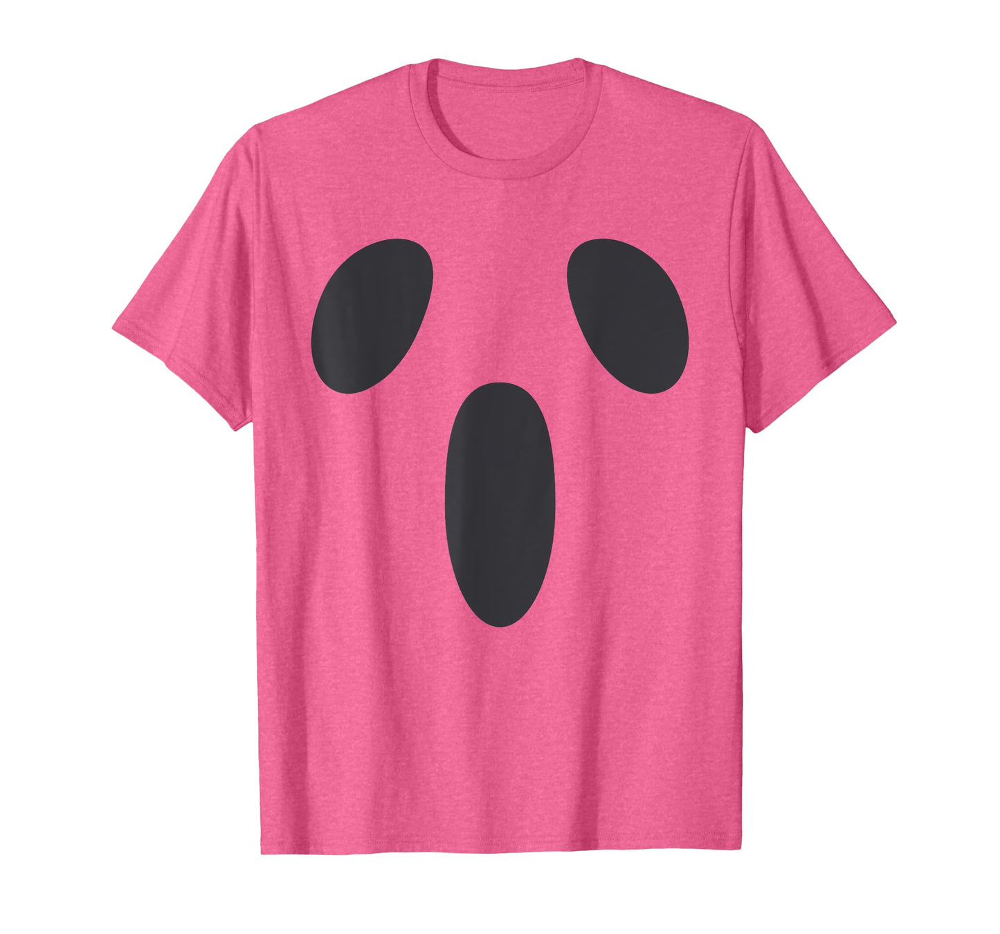 Ghost Silly Face Spooky Halloween Ghoul Face Easy Costume T-Shirt