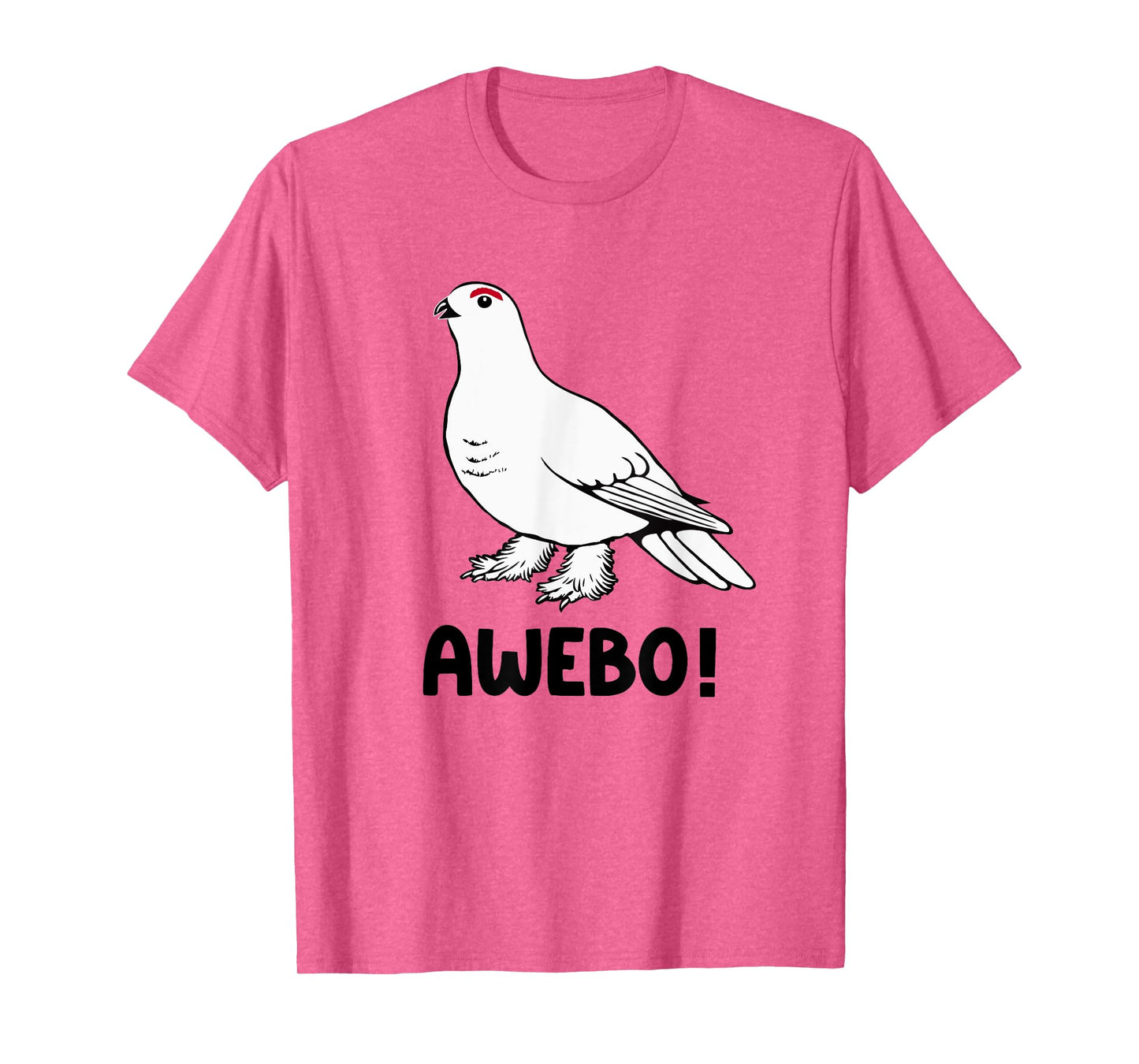 Awebo Meme Willow Ptarmigan Awebo Bird Funny Arctic Chicken T-Shirt