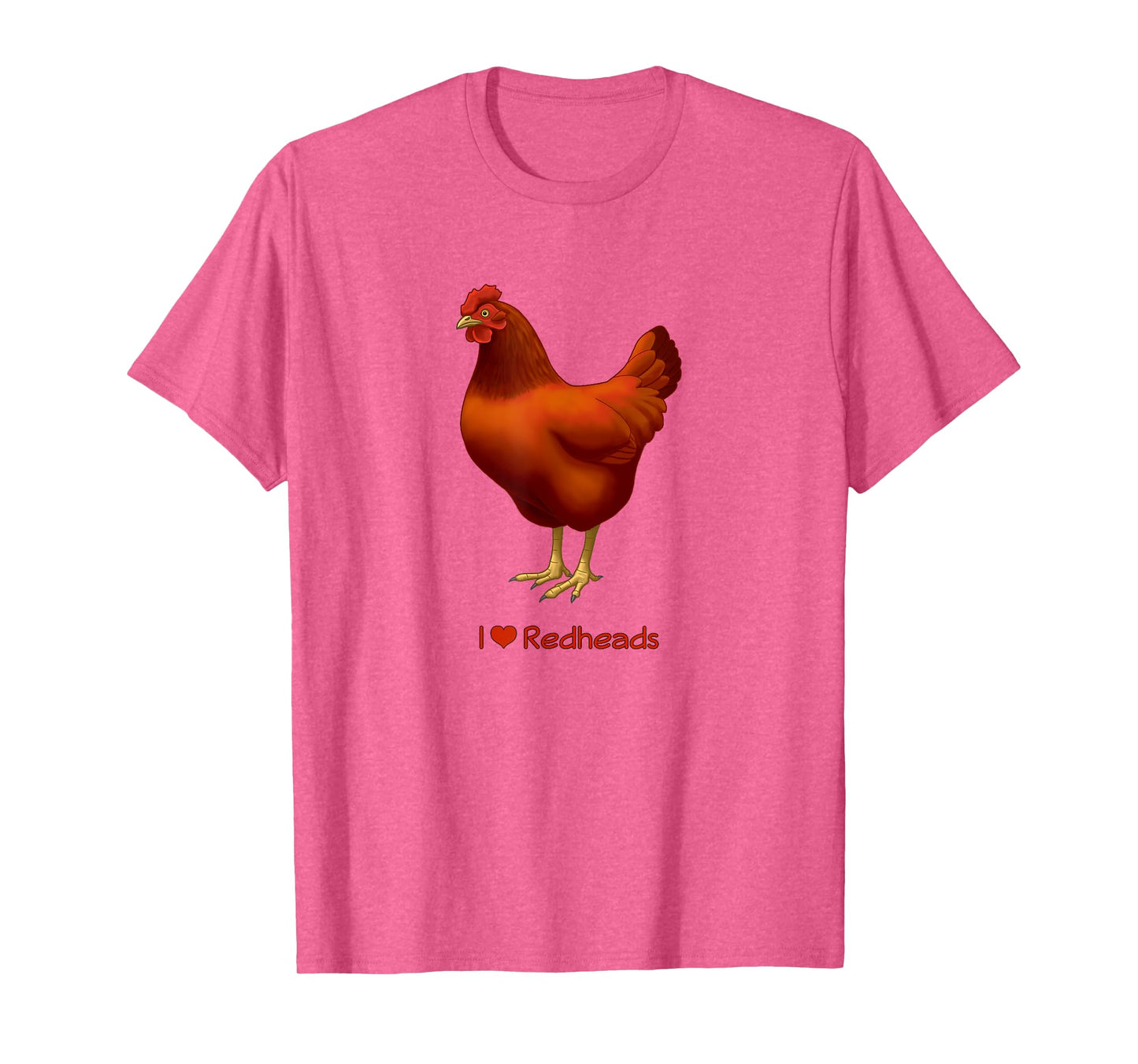 Funny I Love Redheads Rhode Island Red Chicken T-Shirt