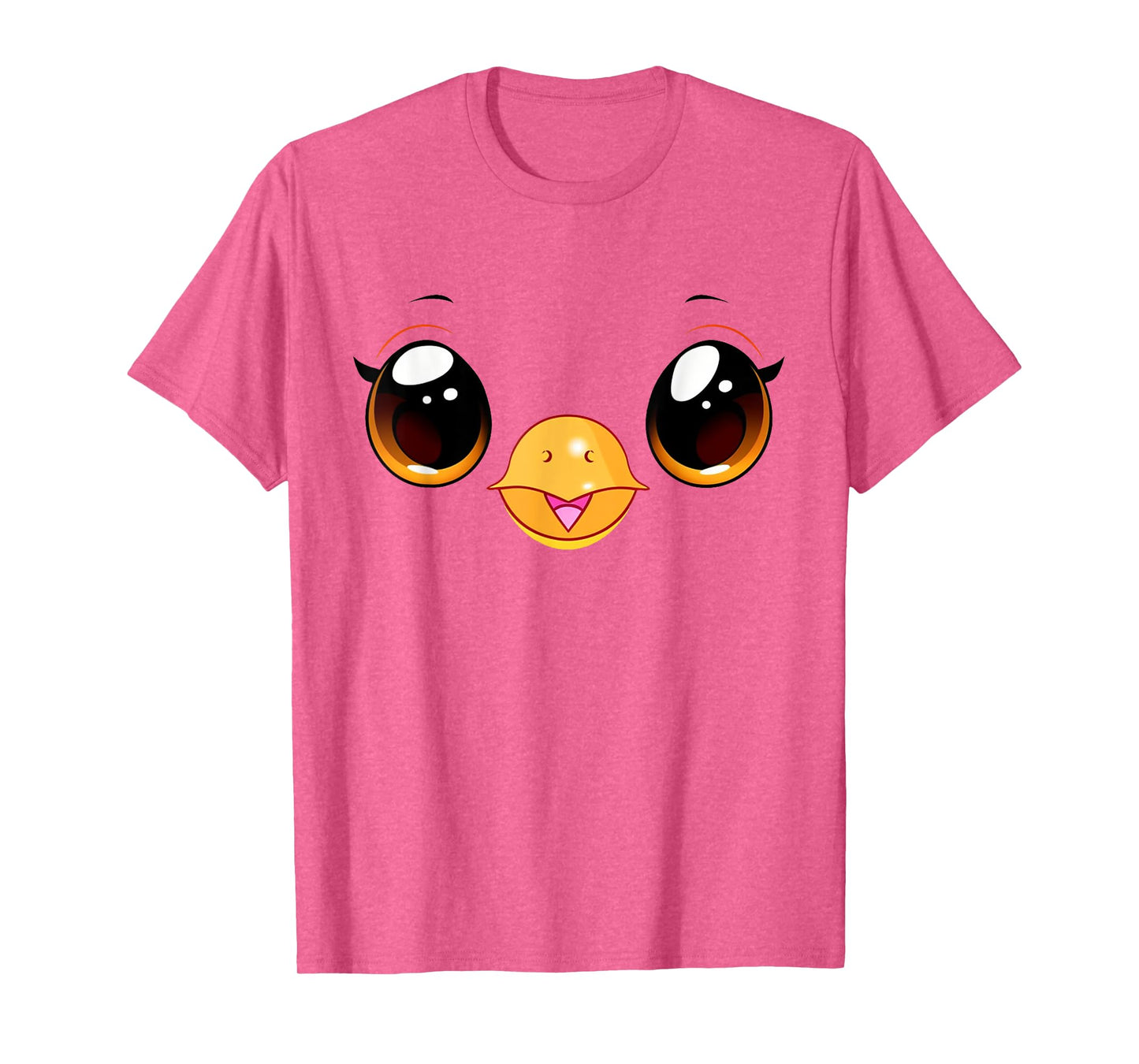 Cute Chicken Face Yellow Chick Costume T-Shirt