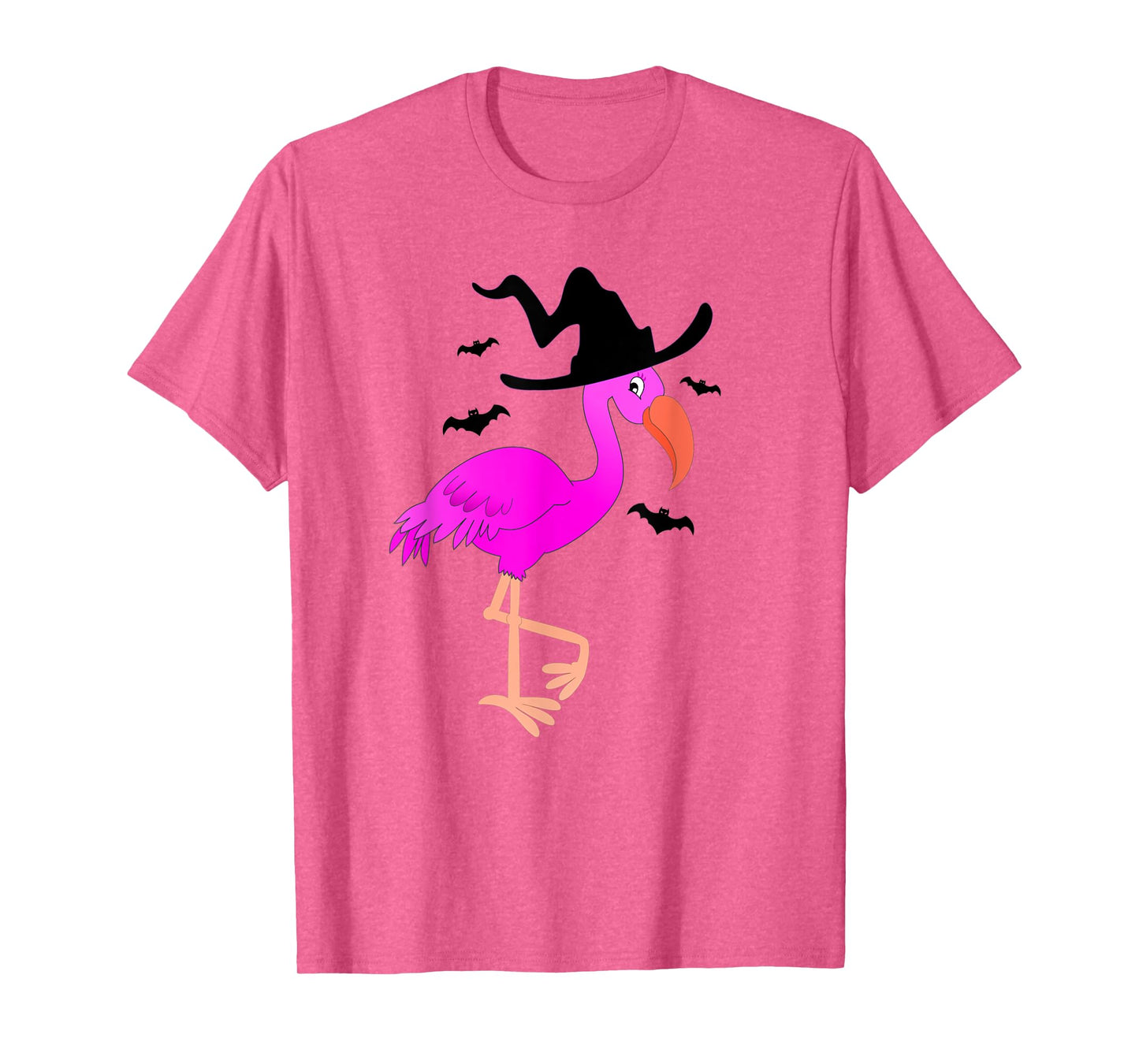 Flamingo Witch Halloween T-Shirt