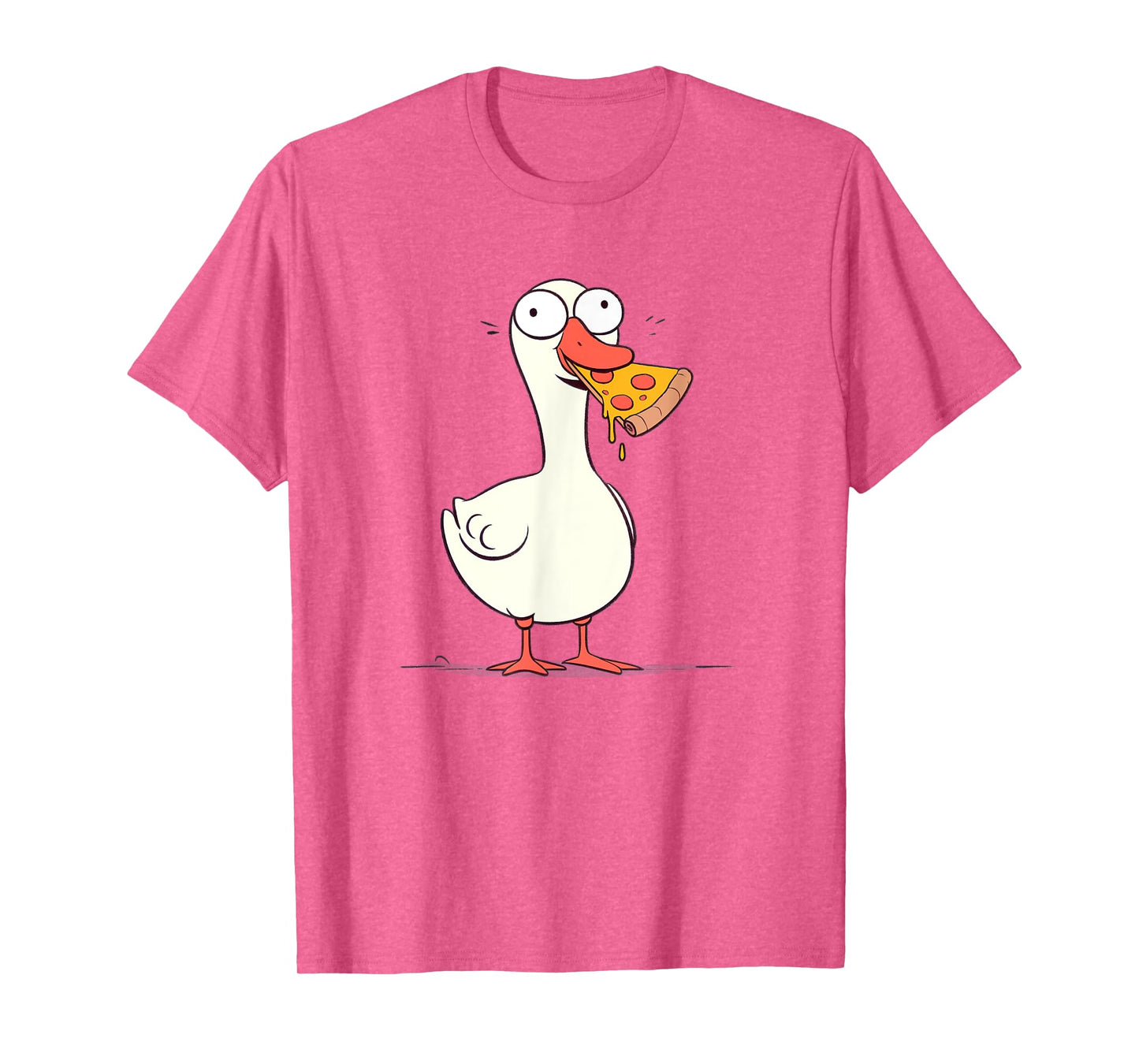 Funny Silly Goose Pizza Lover Goose Gift Foodie Silly Goose T-Shirt