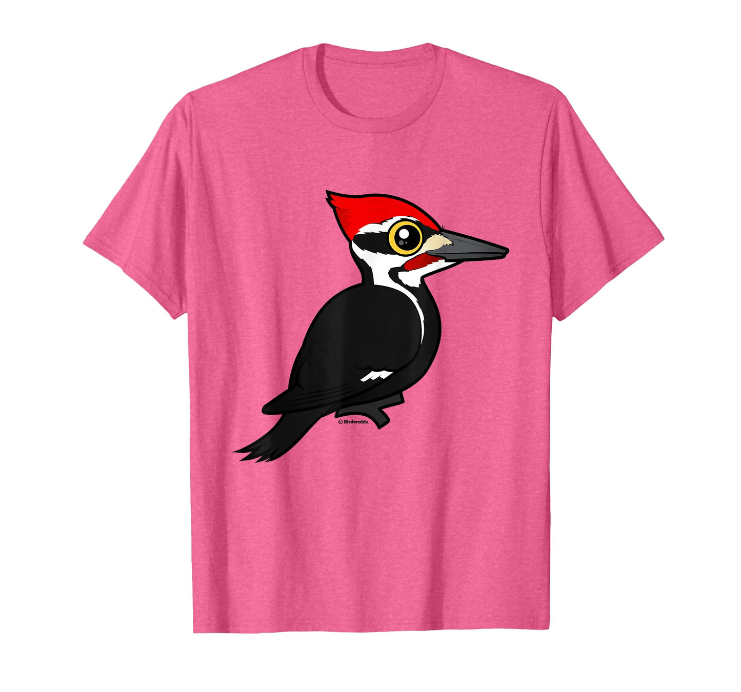 Cute Cartoon Pileated Woodpecker Birder Bird Lover Gift Idea T-Shirt