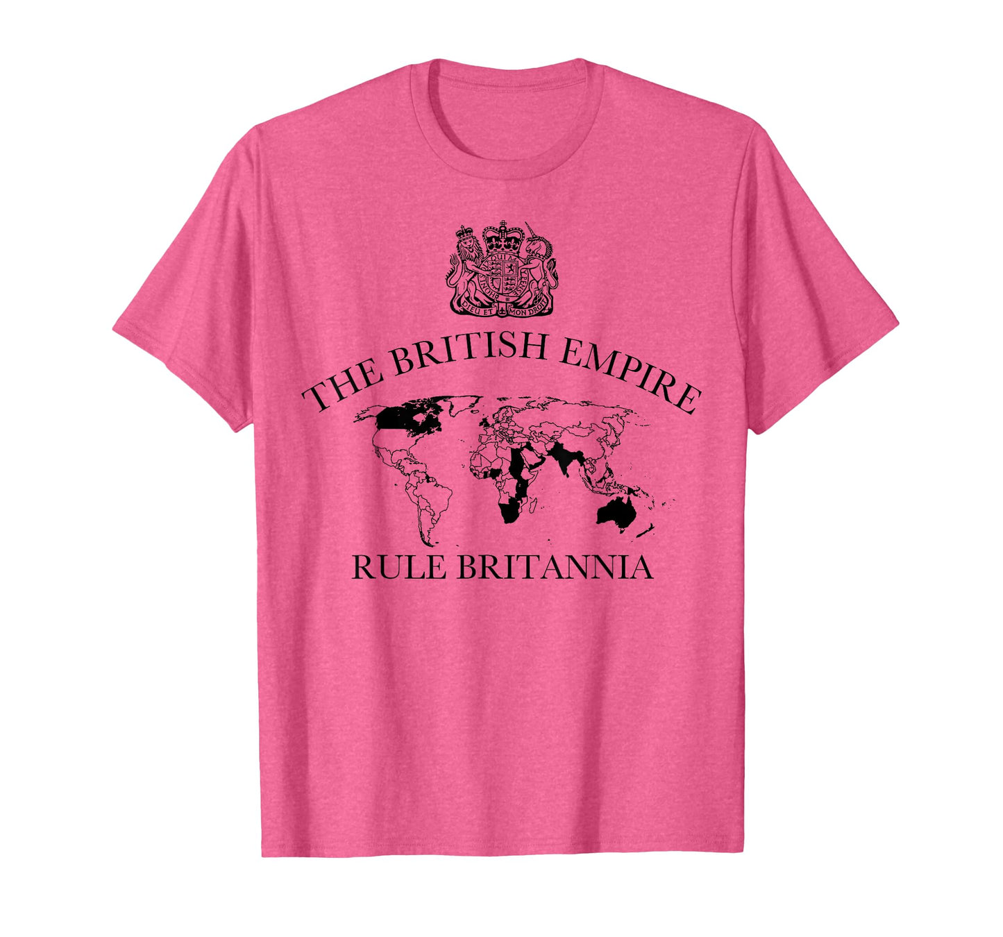 The British Empire map with coat of arms, heritage T-Shirt