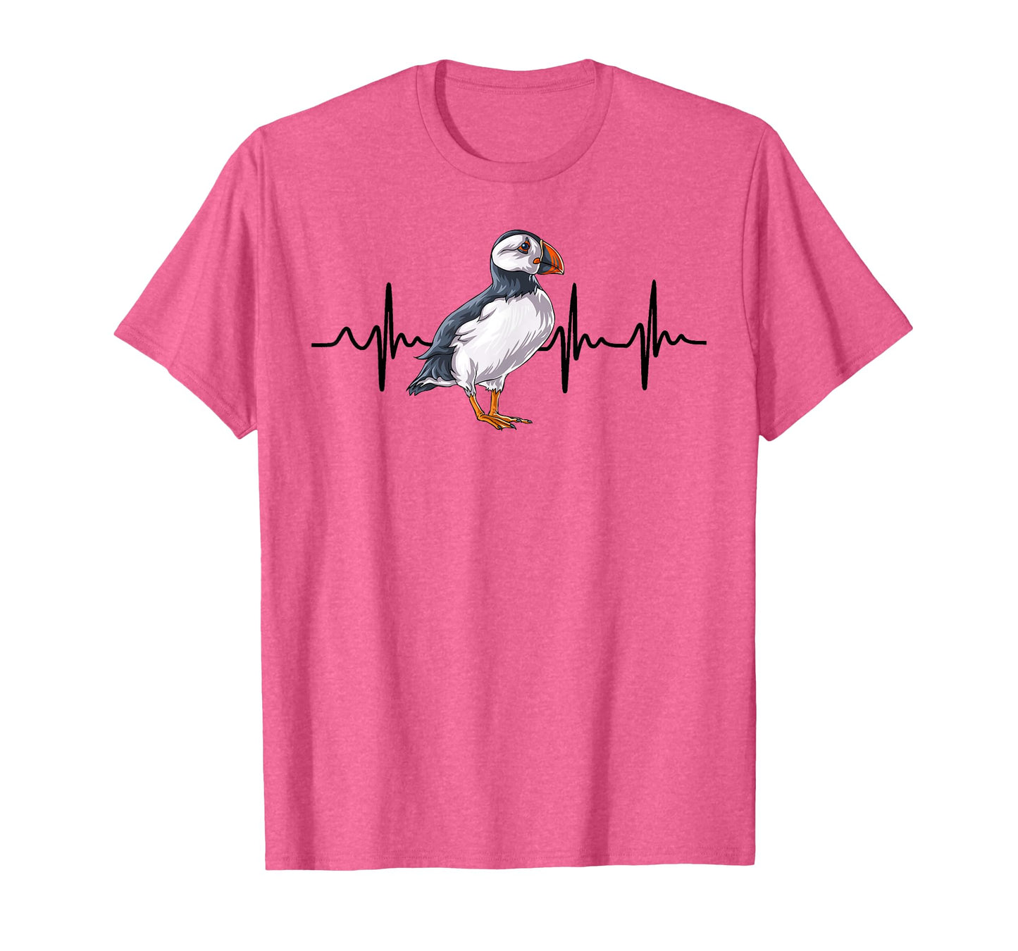 Heartbeat Puffin Bird T-Shirt Funny Animal Lover Gifts T-Shirt