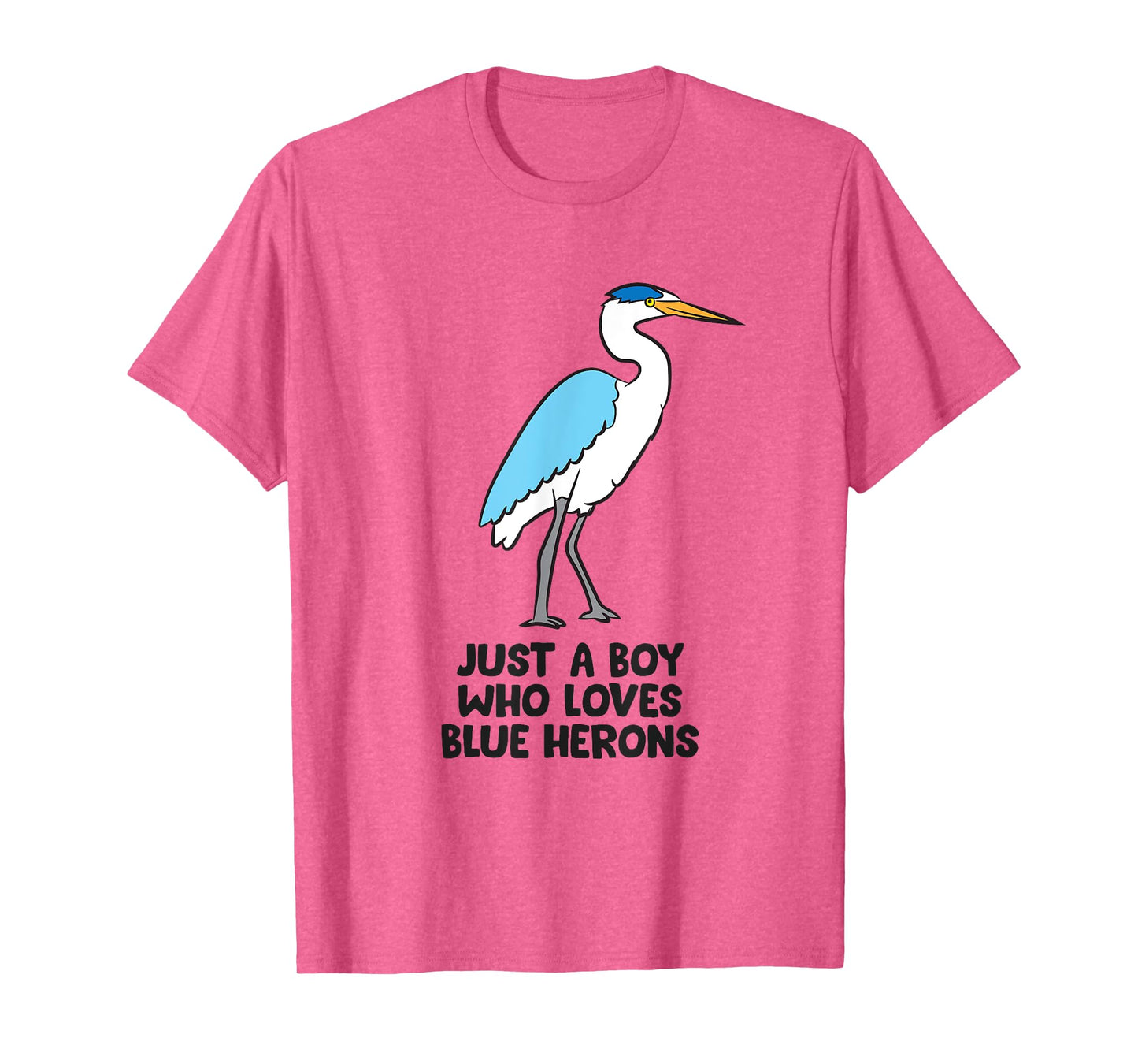 Just a Boy Who Loves Great Blue Heron Birds T-Shirt