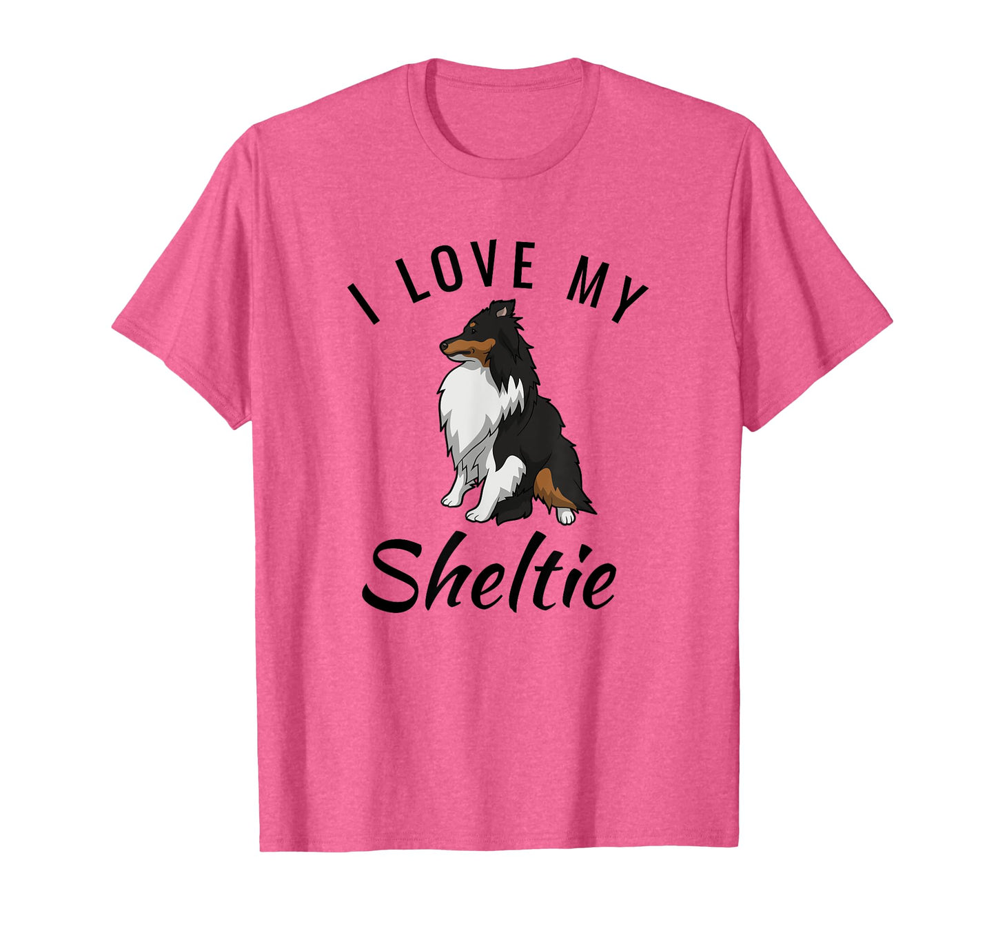Adorable I Love My Sheltie Tri-color Sheltie Shirt Mom Gift T-Shirt