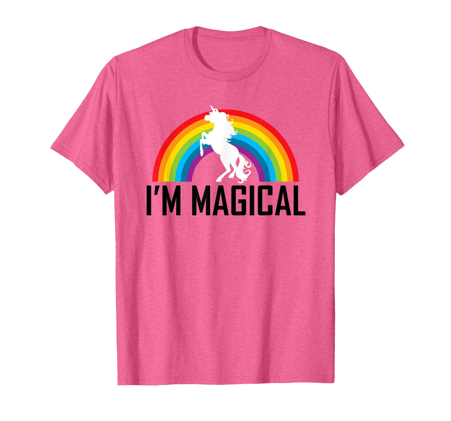 Unicorn I'm Magical Rainbow T Shirt for Girl Women Kids Gift T-Shirt