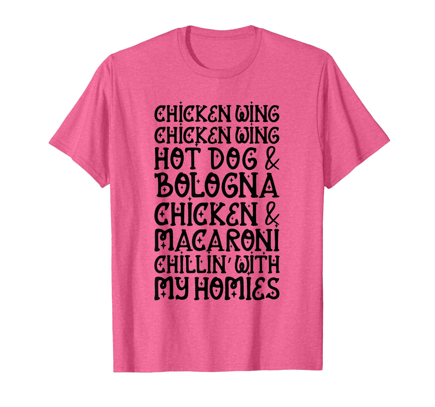 Chicken Wing Chicken Wing Hot Dog and Bologna Shirt Funny T-Shirt