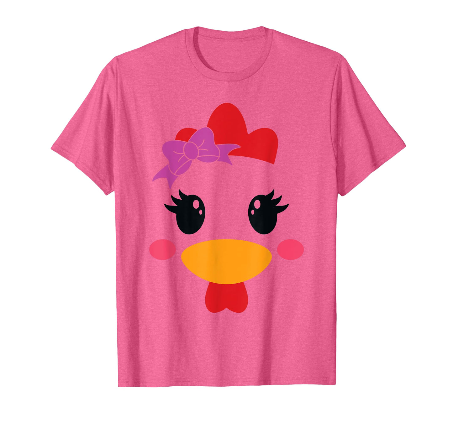 Chicken Costume Halloween Chicken Face Rooster Funny T-Shirt