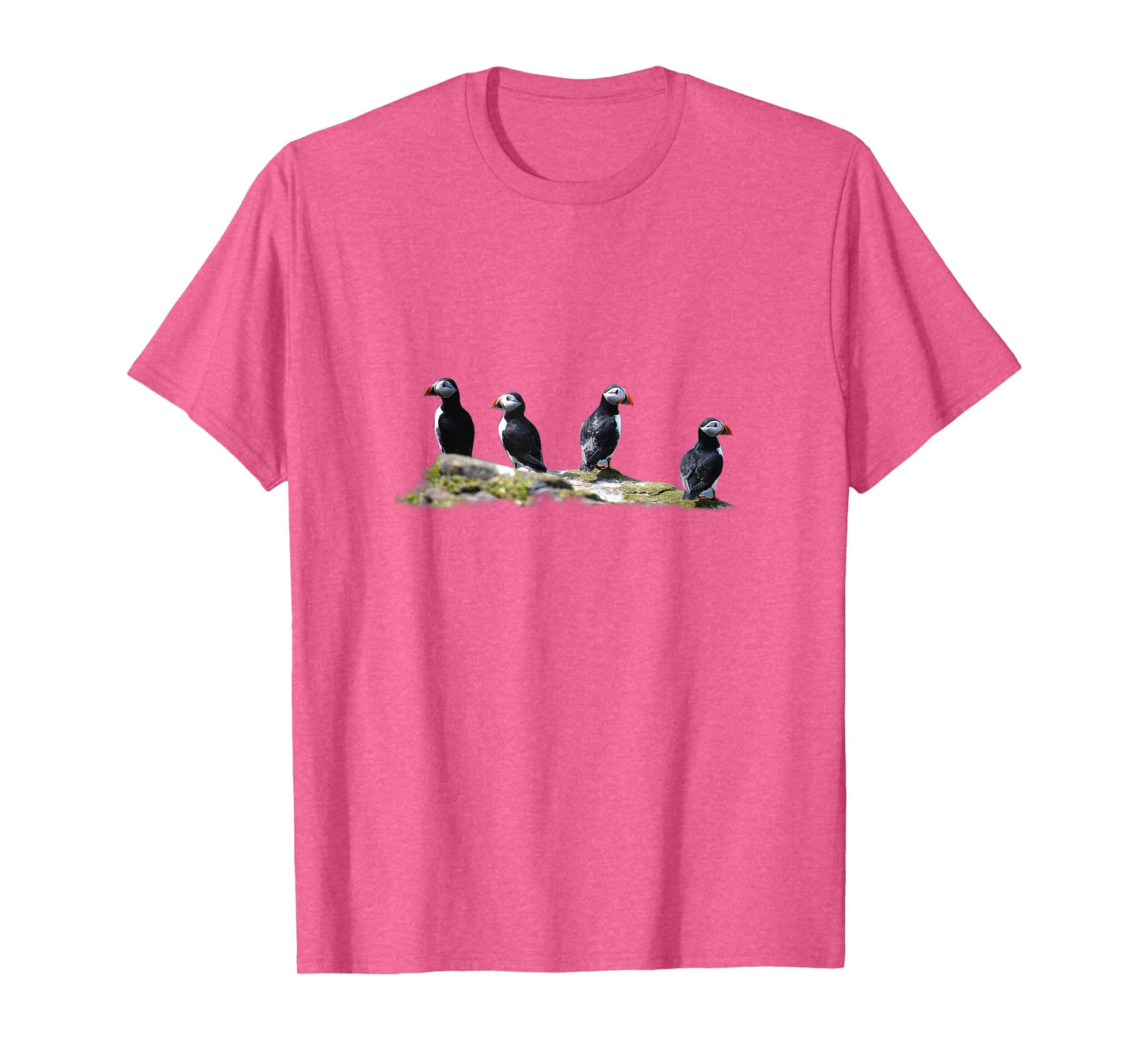 Cute Seabird Tees - Puffin Birds On The Rock T-Shirt T-Shirt