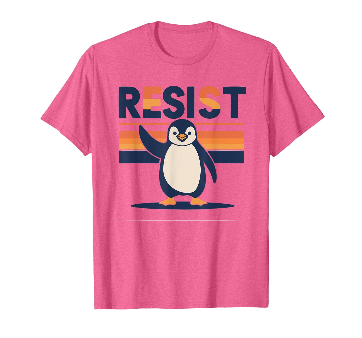 Resist Penguin Funny Protest Against Tariffs T-Shirt