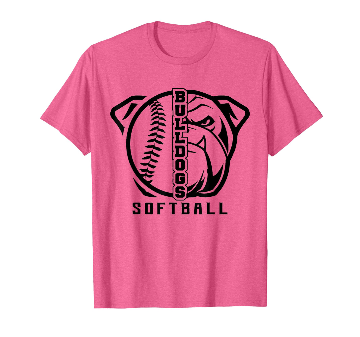 Bulldogs Baseball Softball High School Team Mascot Mom T-Shirt